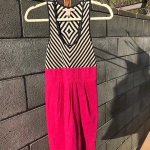 Hot pink racerback dress